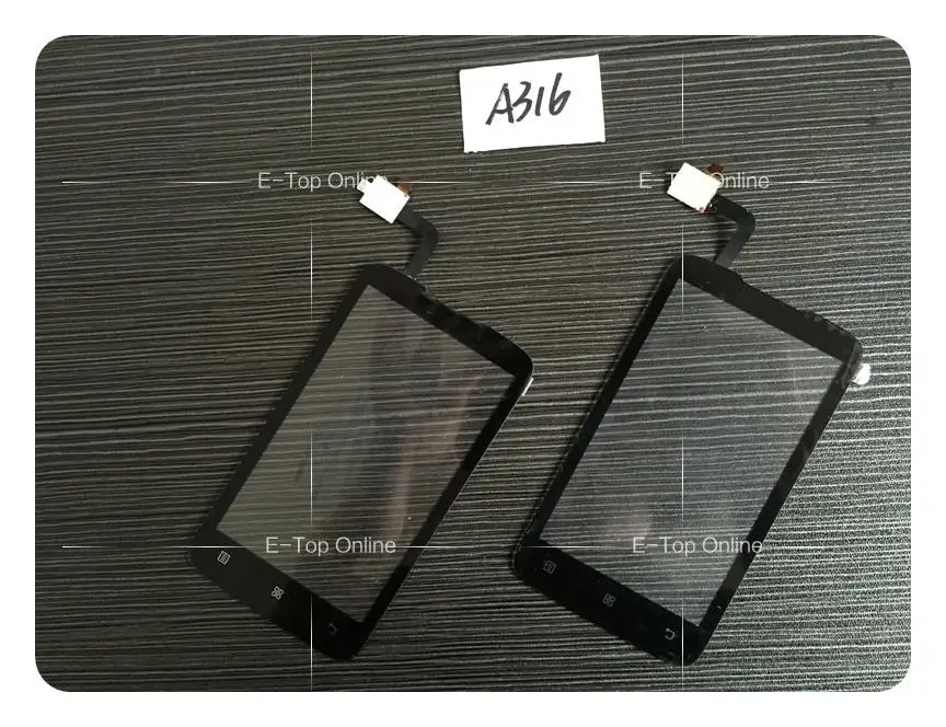 Черный сенсор для lenovo A316 сенсорный экран дигитайзер Замена +