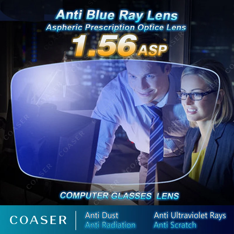 COASER, анти-голубые лучи, по рецепту, оптические очки, линзы, очки, близорукость, Пресбиопия, для чтения, компьютерные очки, оправа, очки