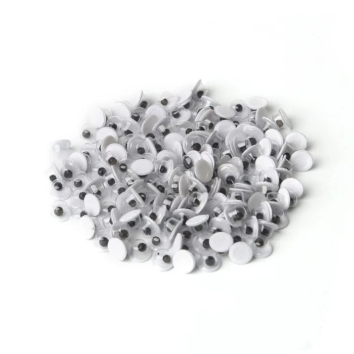 4mm 500pcs 4-24 мм самоклеющиеся шатающиеся гуглые глаза для одежды Скрапбукинг мягкие Аксессуары для игрушечной куклы DIY товары для рукоделия - Цвет: 4mm 500pcs