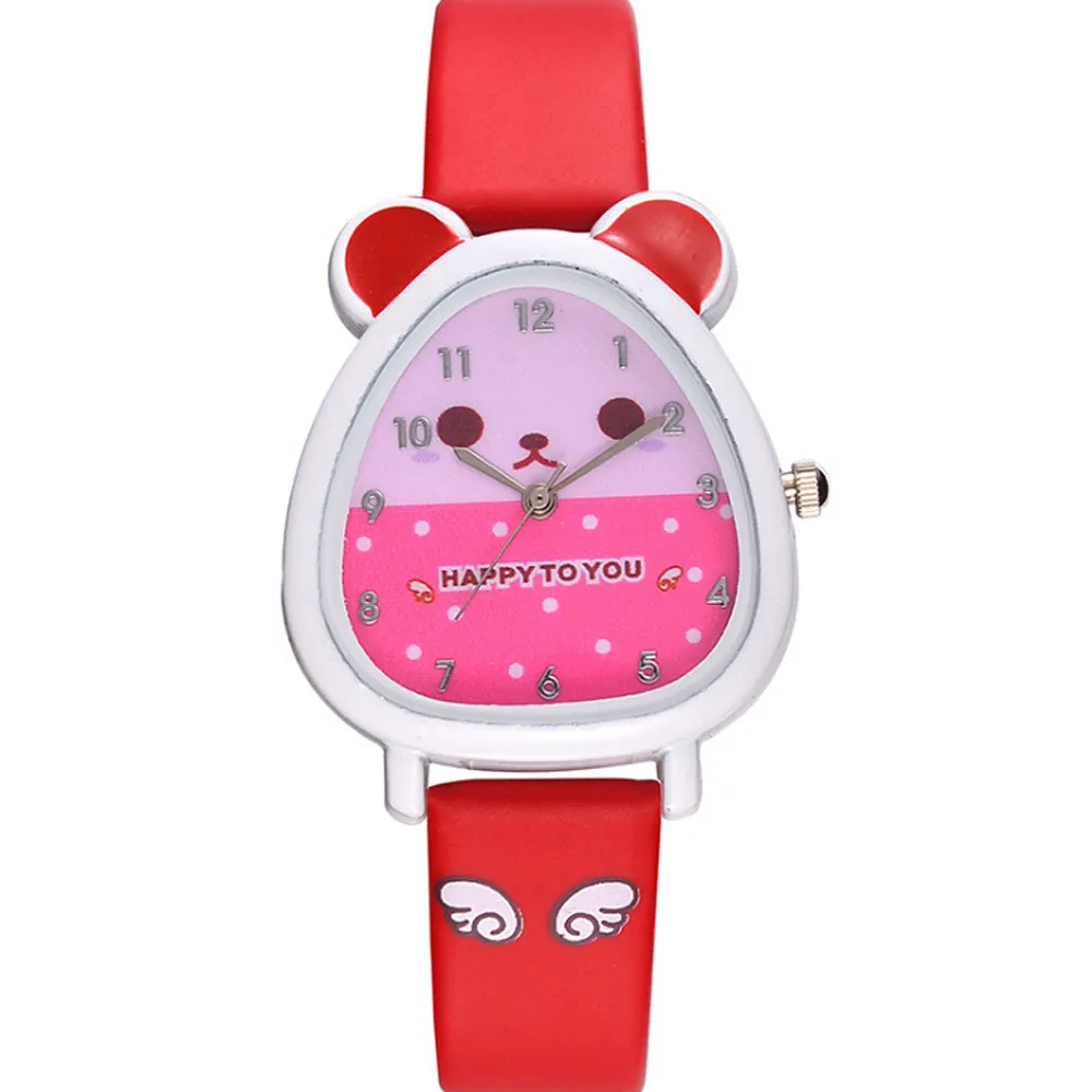 

DISU Boy And Girl Wristwatch Lovely Animal Design Quartz watches for children cartoon watches for girls child watch