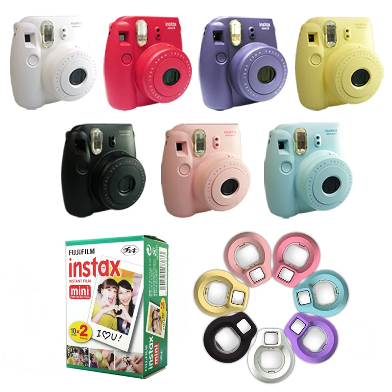 Fuji Fujifilm Instax Mini 8 мгновенная камера черный белый розовый синий малиновый
