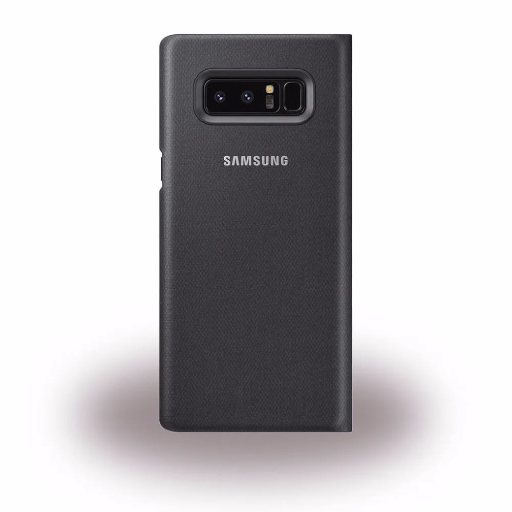 Подлинная оригинальная samsung Galaxy Note 8 светодио дный светодиодный вид смарт флип