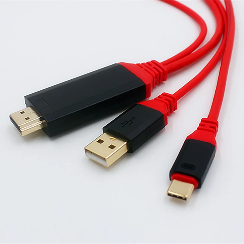 Адаптер kebidu с Type C на HDMI USB 3 1 конвертер Ultra HD 1080P 4K зарядный видеокабель HDTV для Samsung S8
