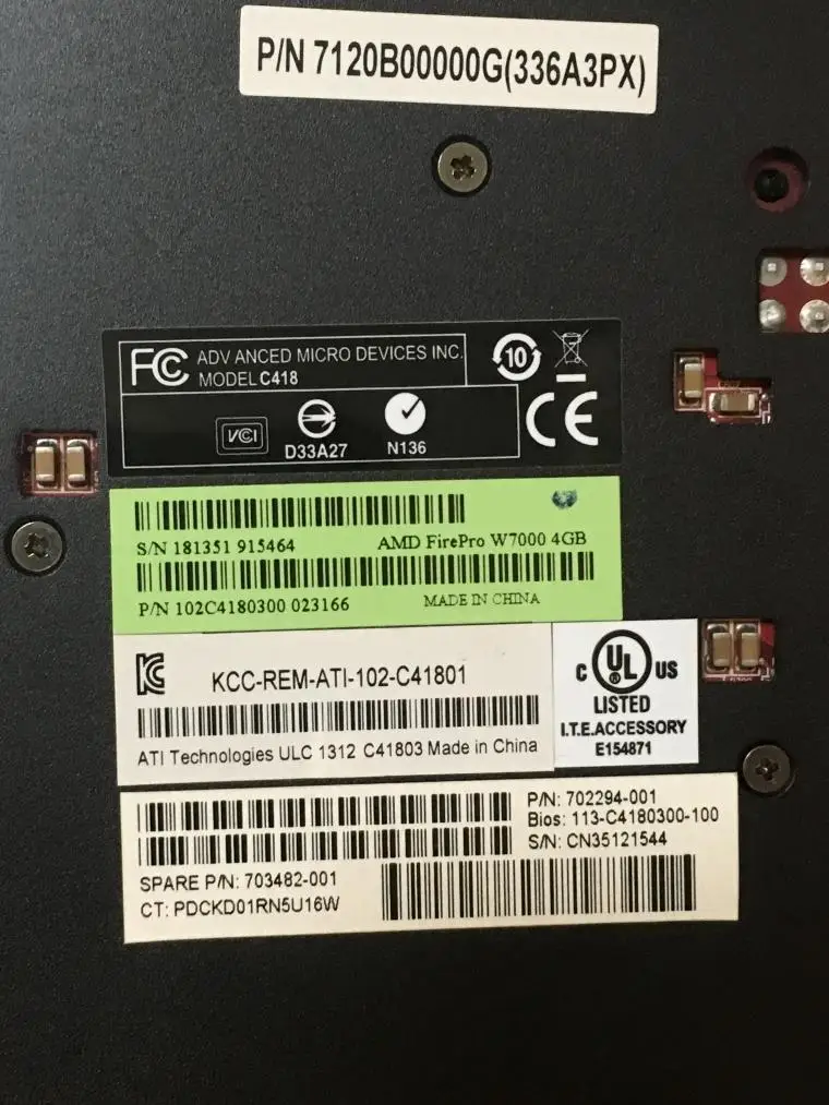 FirePRO W7000 4 ГБ DDR5 профессиональный графический дизайн 3D рендеринг моделирование видеомонтаж профессиональная видеокарта