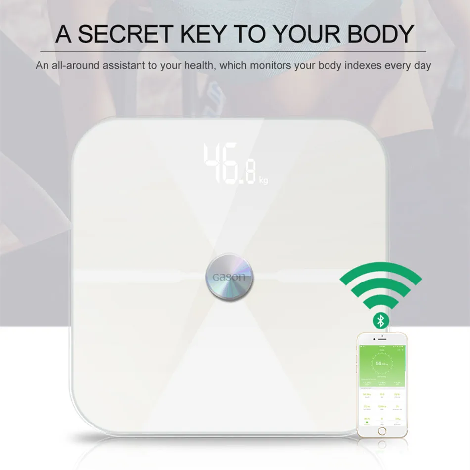 Напольные умные весы T6 электронный светодиодный цифровой прибор для измерения