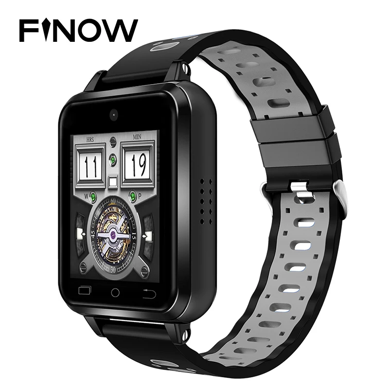 Finow Q1 Pro 4G smart watch Android 6 0 MTK6737 1 ГБ/8 ГБ SmartWatch телефон Heart Rate сим-карты Поддержка |