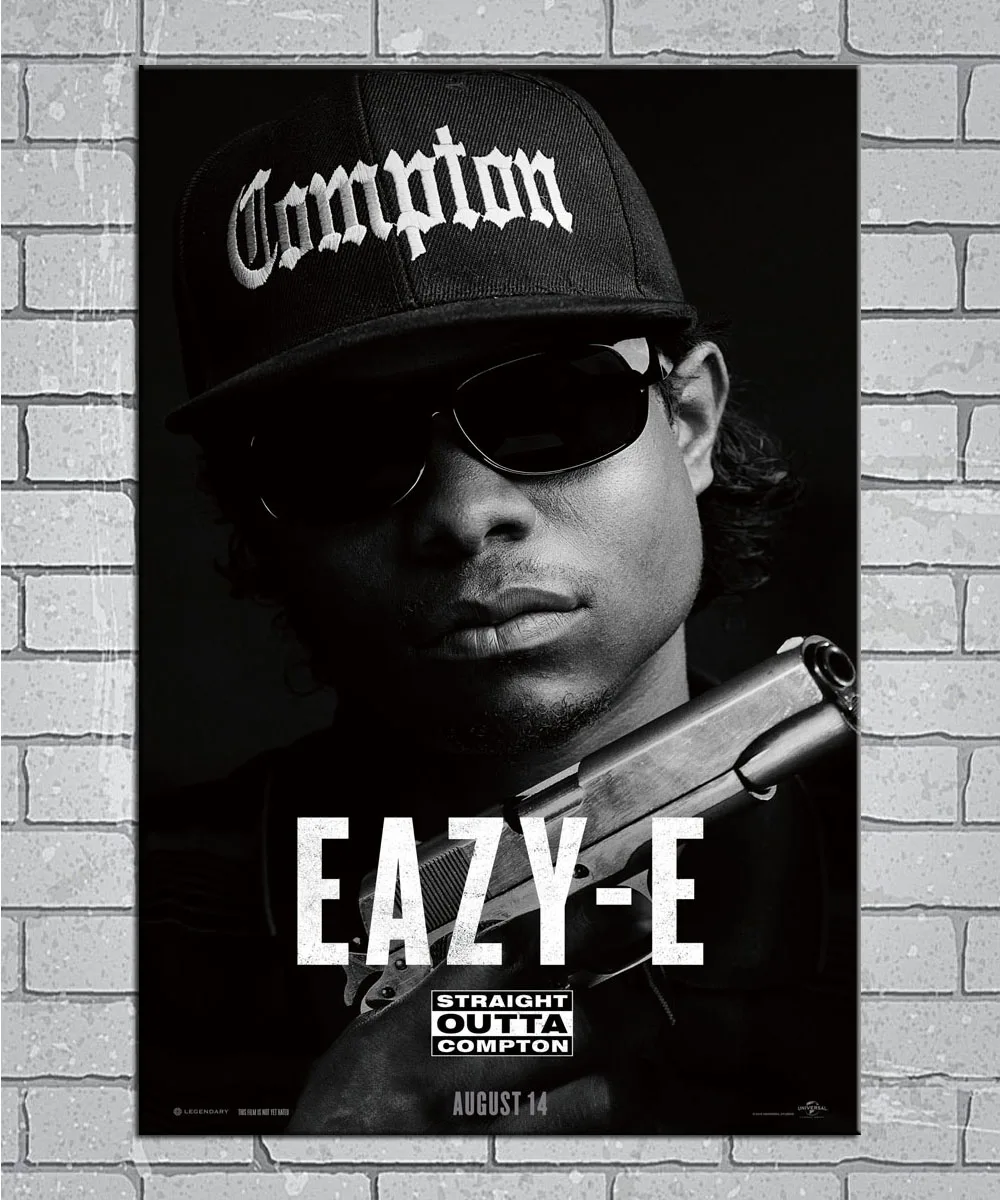 EAZY E N.W.A.Rap группа хип хоп музыка Звезда Певица светильник холст на заказ постер 24x36