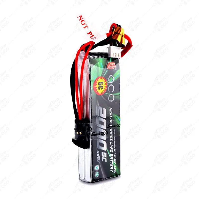 Аккумулятор Gens ace Lipo 2000 мАч 2S 3S 5C с разъемом Futaba EHR для контроллера Flysky Контроллер
