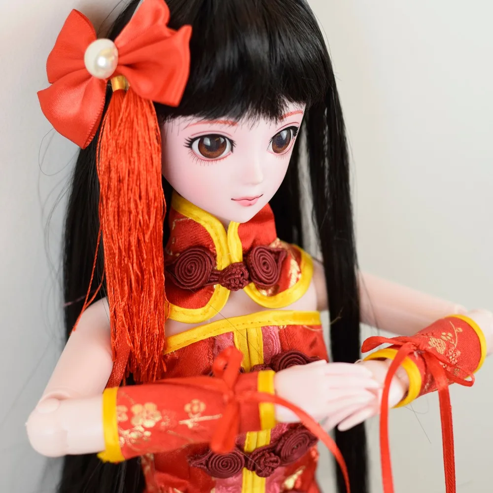 18 "BJD кукла полная 45 см Соединенные куклы китайская девушка розовая кожа