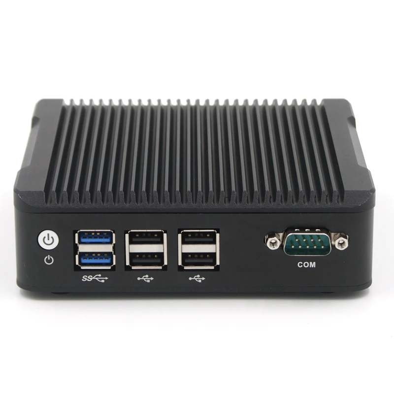 Интел НЮК Celeron N3160 Безвентиляторный мини-ПК Windows 10 Linux PFsense Firewall Router Server Computer с 2 LAN 2HDMI.