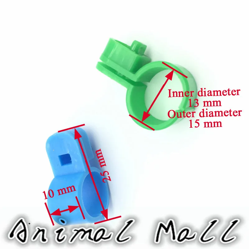 50 шт. 5 цветов кольцо окры с формулой открытия для ног птицы перепелок попугая