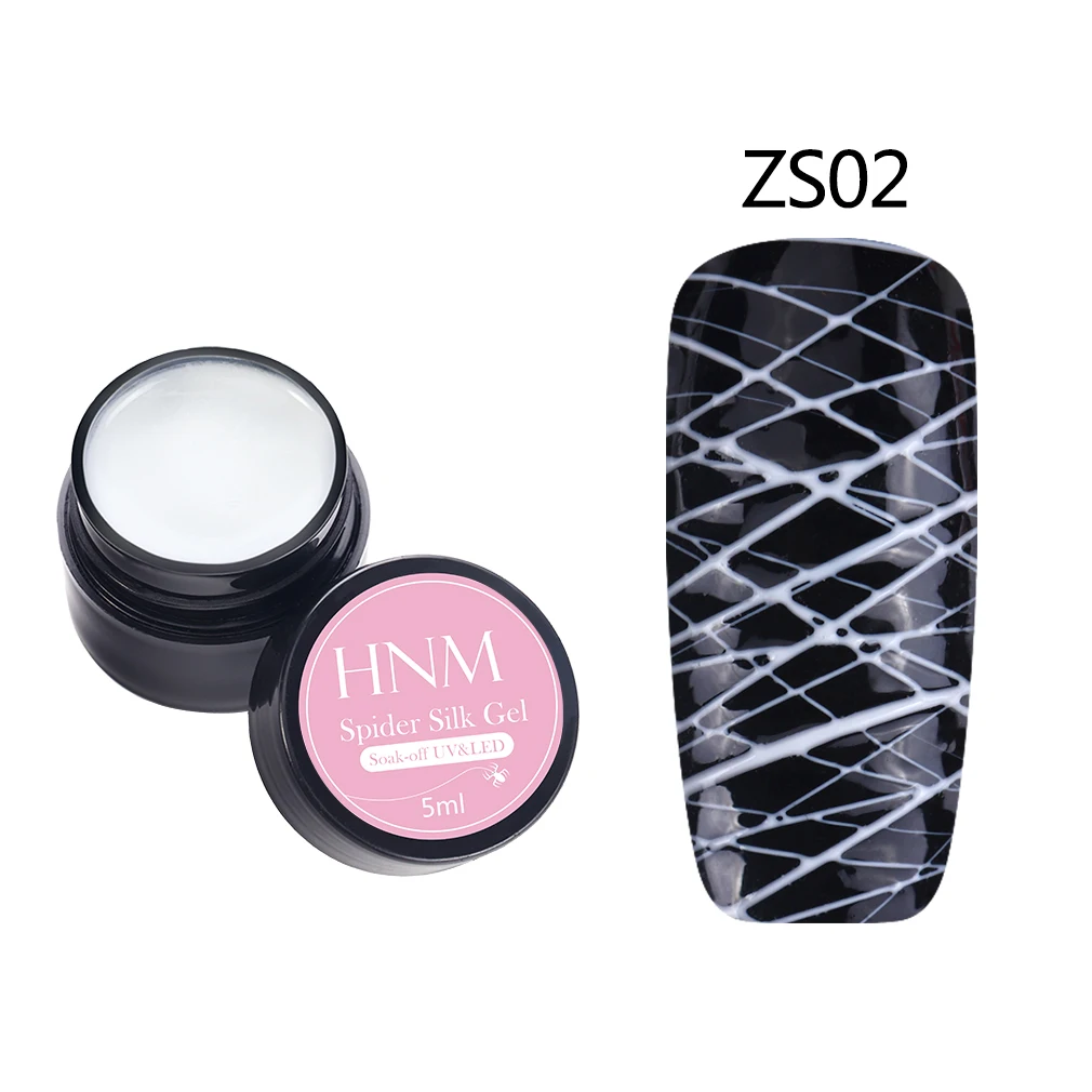 HNM 5 мл гель для дизайна ногтей Spider Шелковый отмачиваемый УФ 12 цветов Vernis a Ongle