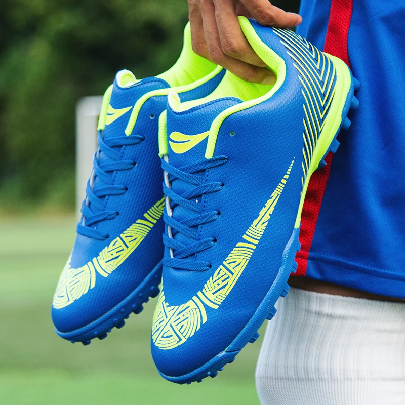 Новинка 2018 футбольные бутсы для мужчин мальчиков детей размер 33 44 спортивные