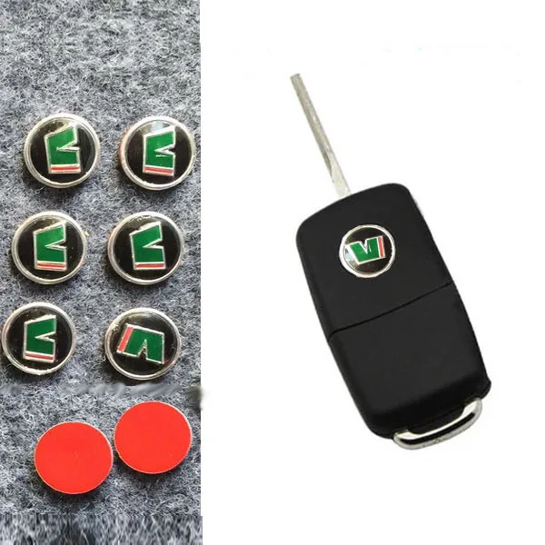 2 шт. наклейка на ключ от автомобиля интерьерная для VK Skoda Fabia Octavia MK2 Rapid Superb Yeti