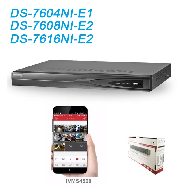 Оригинальный видеорегистратор HIKVISION NVR 4 канала 8 каналов 16 с возможностью записи
