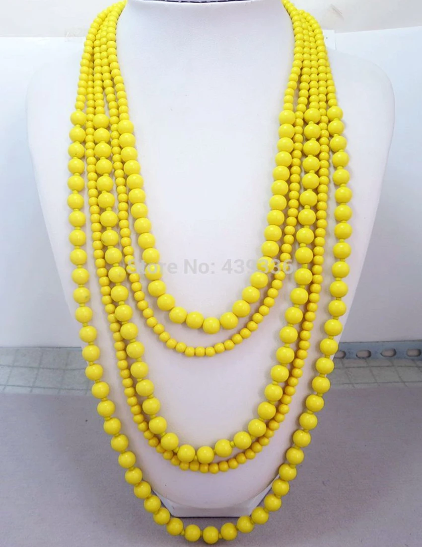 Эффектное ожерелье желтого цвета пятислойное ожерелье|layered necklace|statement necklacenecklace