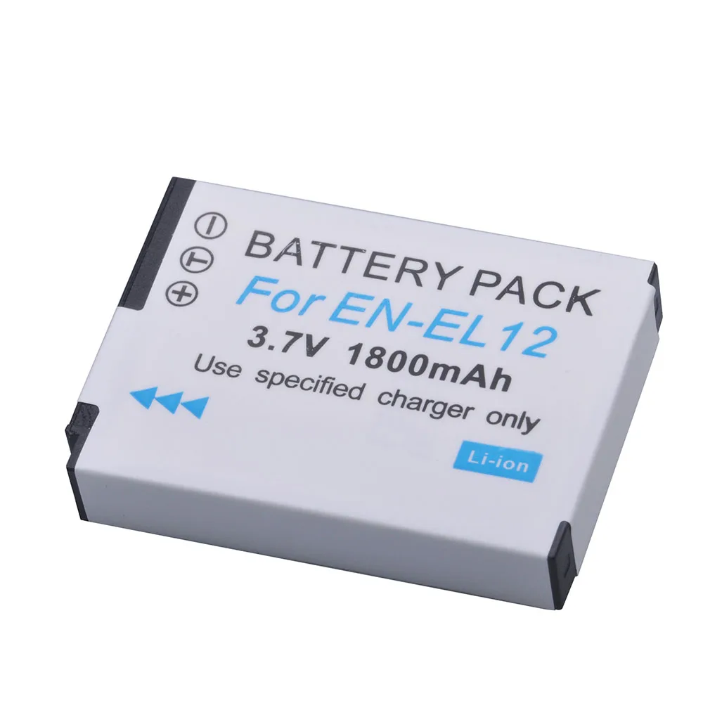 Аккумулятор ENEL12 для Nikon Coolpix A900 2 шт. AW130 AW120 S9900 S9500 W300 S9700 S9600 S9300 S6000 S8200 S8100 AW110|battery for