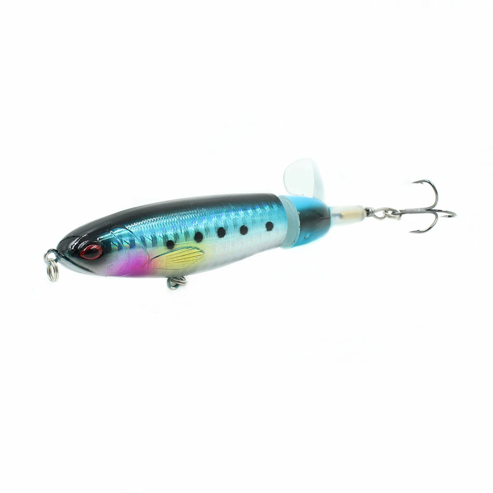 8 1 шт. качество Whopper Plopper 100 мм/15,6 г Топ воды Поппер жесткая приманка для рыбалки воблеры вращающийся мягкий хвост рыболовные снасти - Цвет: 8