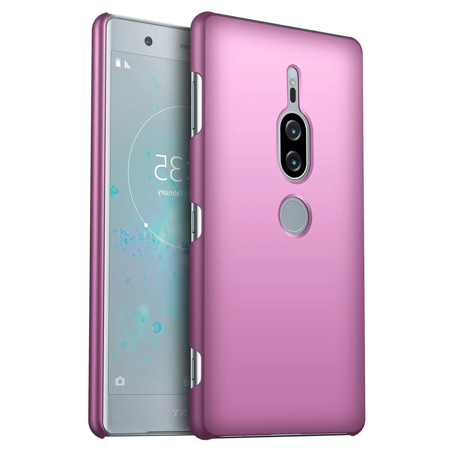 purple Для sony Xperia XZ2 Премиум чехол высокого качества Жесткий ПК Тонкий Матовый кожаный защитный чехол на заднюю панель для sony Xperia XZ 2 Premium - Цвет: purple