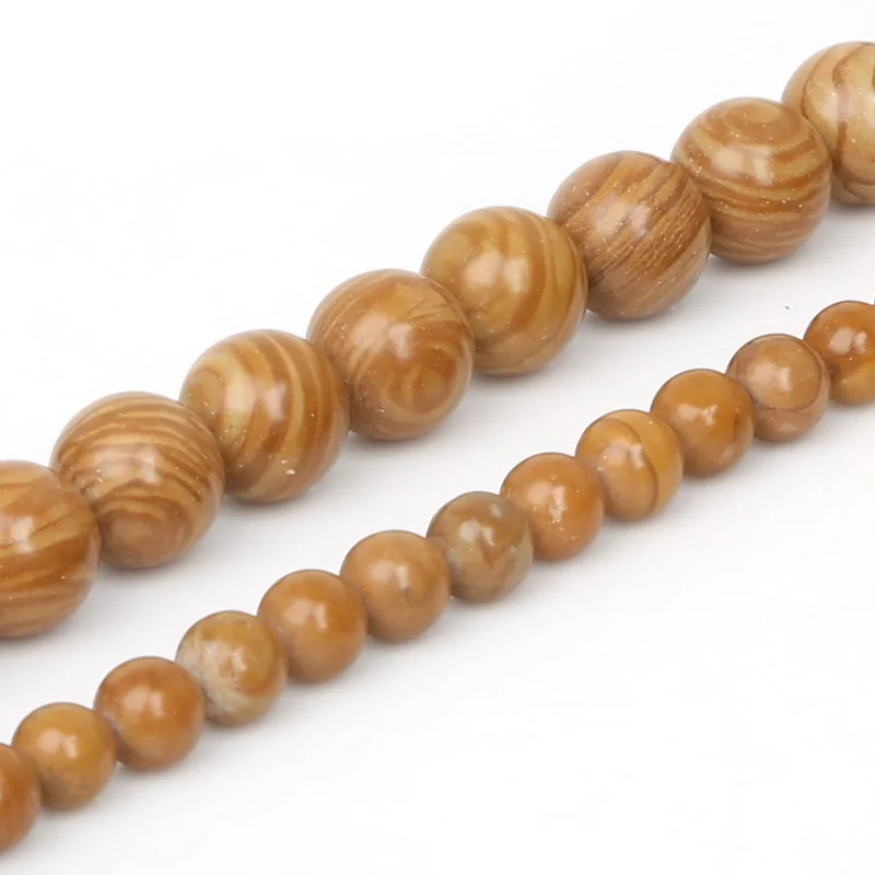 Бусины из натурального дерева диаметром 6 мм 10 15 дюймов|stone beads|for diybeads beads |