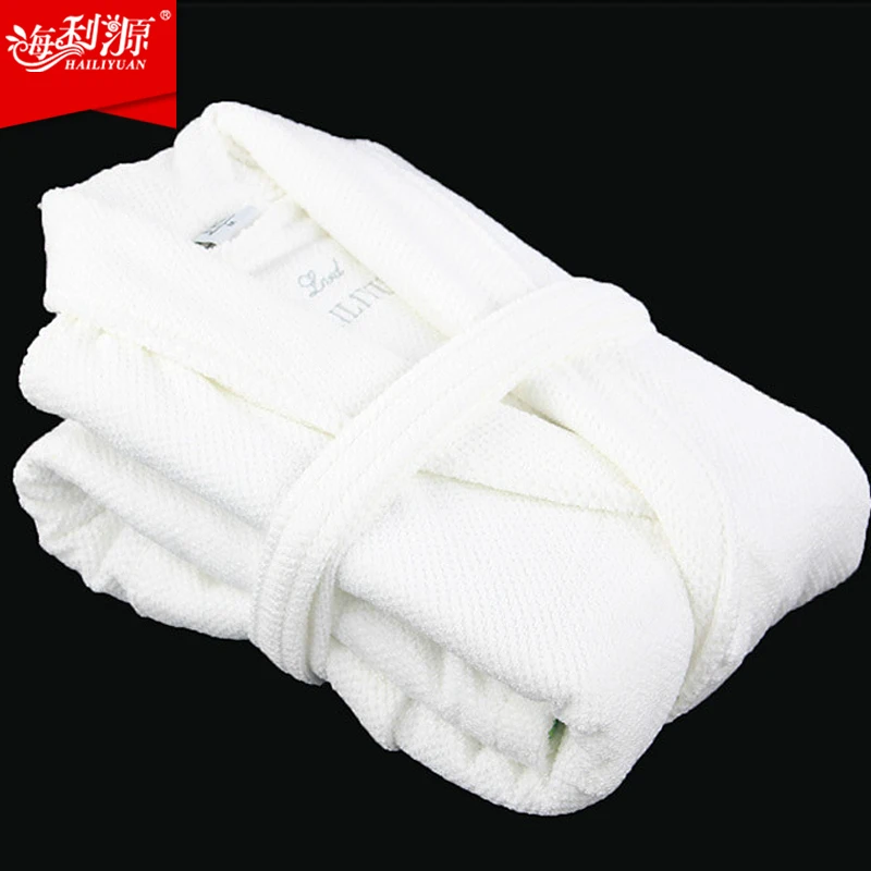 Free shipping Hilift thickening 100% cotton robe quality terry bathrobe toweled | Женская одежда