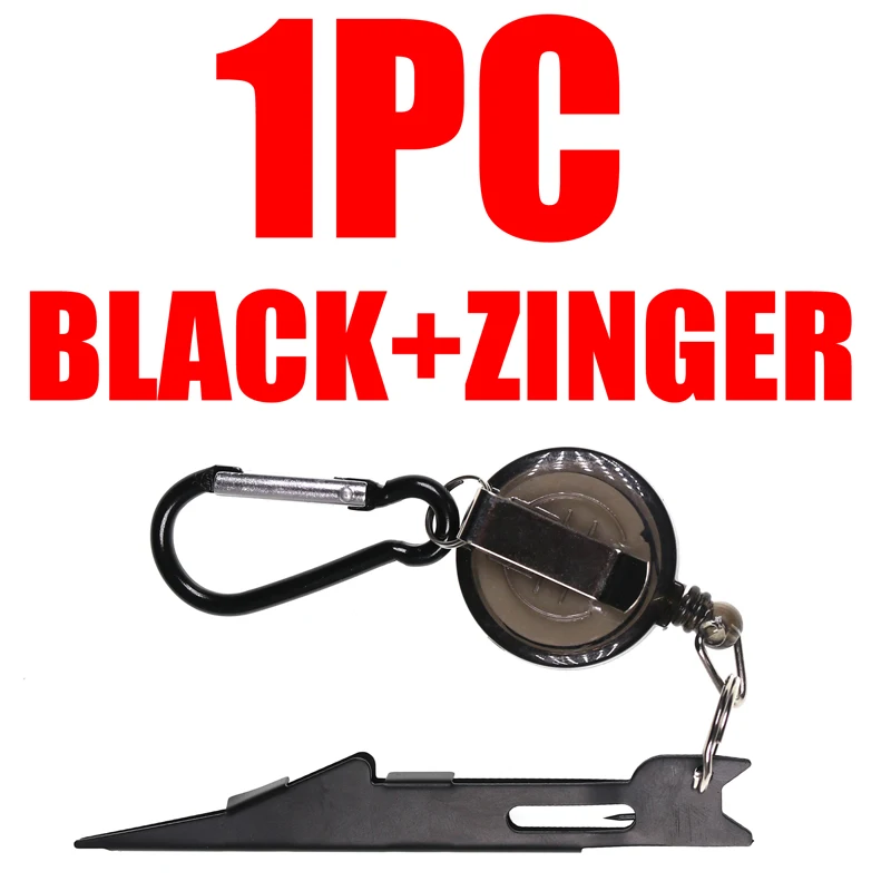 1PC BLACK N ZING Bimoo для быстрой ловли нахлыстом, для ногтей, с узлом, для рыбалки, с экстрактором, Zinger, рыболовные снасти, аксессуары, инструменты - Цвет: 1PC BLACK N ZING