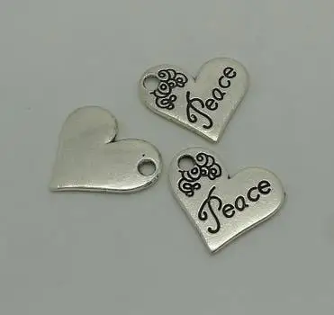 

Zinc alloy pendant jewelry accessories diy handmade material charms peach heart