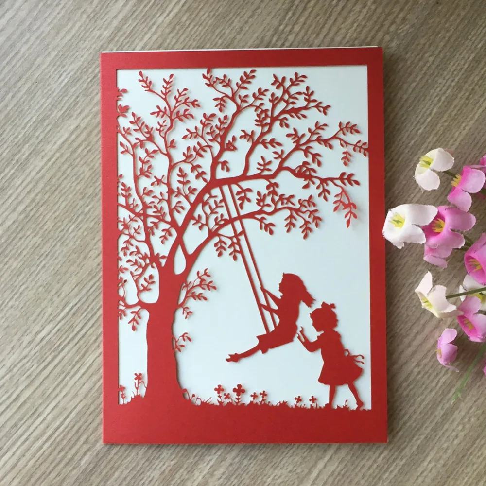 100 шт. элегантные открытки Пригласительные для детей на день рождения|Открытки и