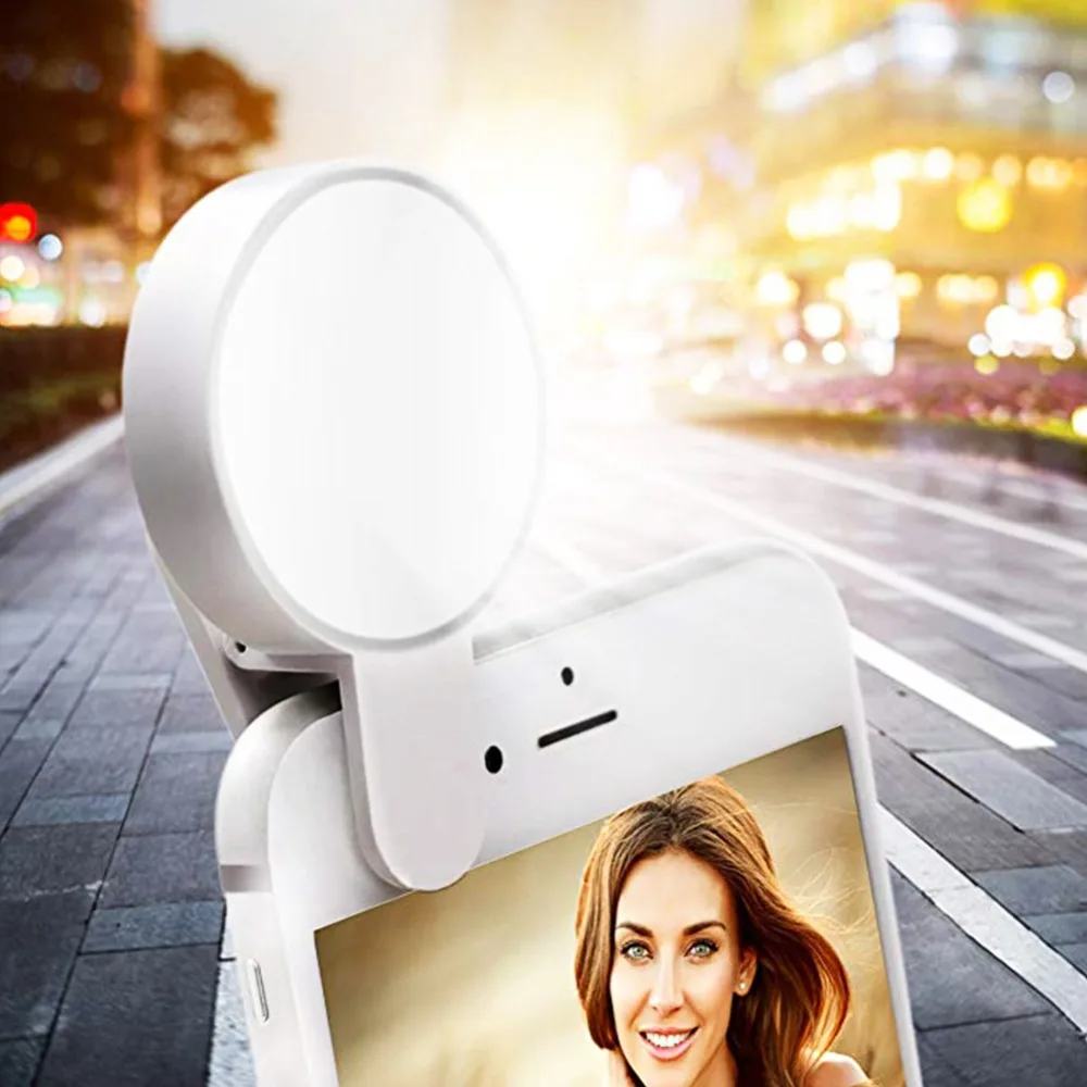 Улучшенный заполняющий свет usb-зарядка Selfie Flash Led камера телефон фотография