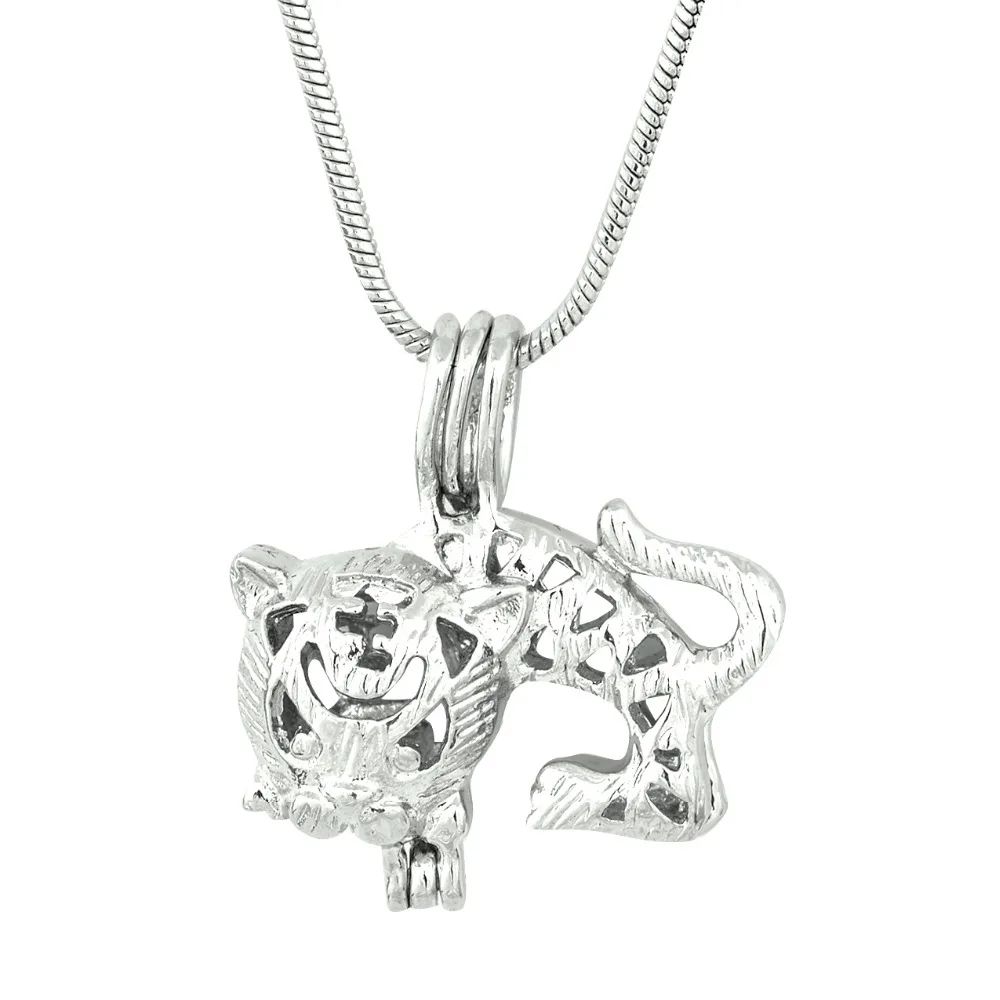 5 шт. новый дизайн клетка тигра кулон жемчуг жемчужная бусина медальон крепление