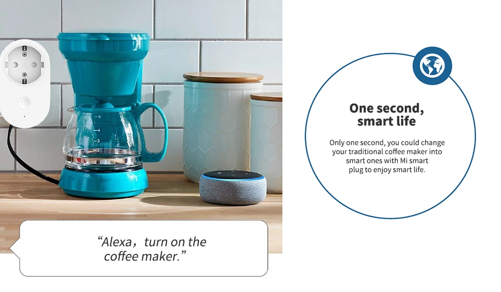 Xiaomi Smart Plug WiFi работает с Google assistant Alexa