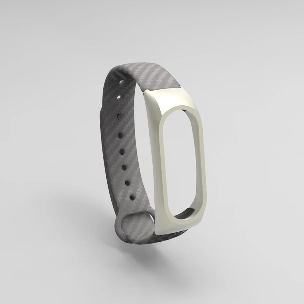 Для Xiao mi band 2 браслет TPE углеродного волокна Текстура спортивный силиконовый