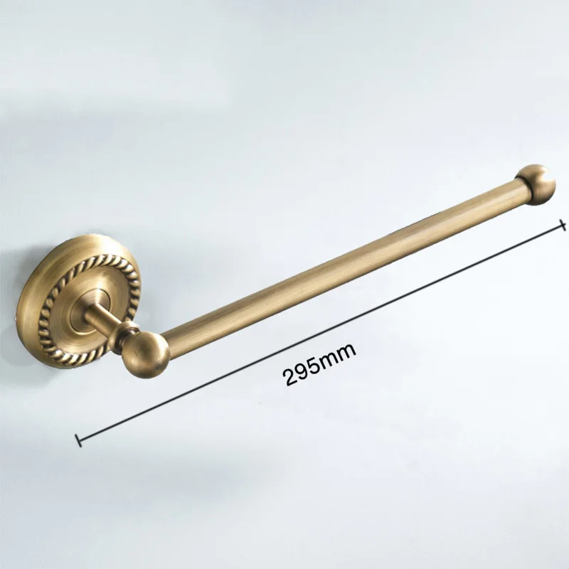 towel ring Бронзовые аксессуары для ванной комнаты, антикварный держатель для туалетной щетки, винтажный держатель для туалетной бумаги в рулоне, керамический двойной держатель для чашки, латунная мыльница - Цвет: towel ring
