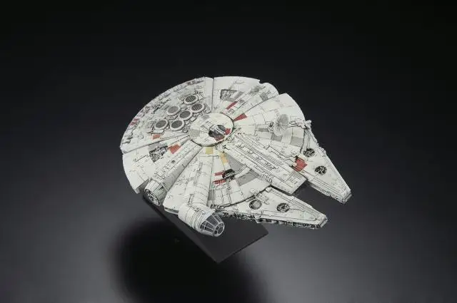 Оригинальный BANDAI 12 Стиль Звездные войны 7 модель автомобиля серии Сокол