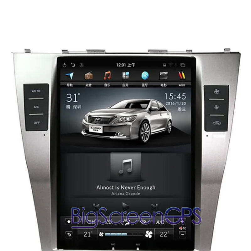 10,4 дюймов Android7.1 Tesla стиль автомобиля gps навигация для TOYOTA CAMRY 2007-2011 стерео Мультимедиа без DVD плеер лента recoder блок