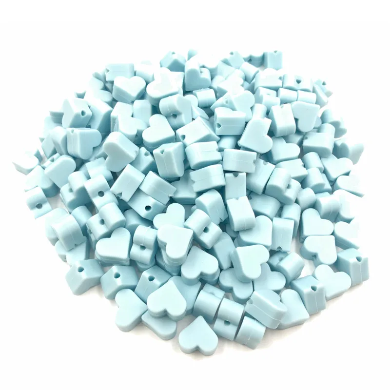 Детские мягкие силиконовые шарики в форме сердца 10 шт./компл. 15 мм безопасные мини