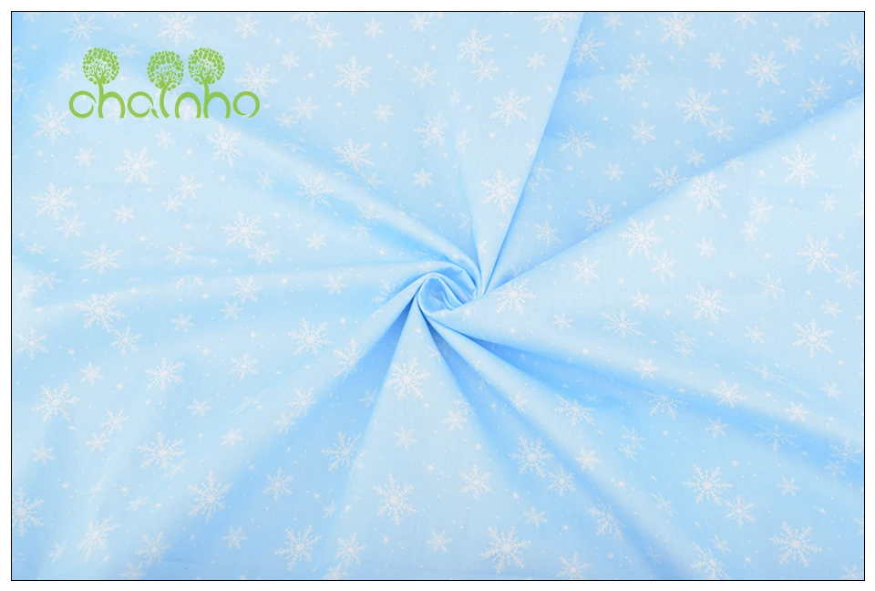 Chainho, 8 шт./лот, серия Merry Christmas, саржевая хлопковая ткань с принтом, Лоскутная Ткань для шитья и шитья, материал для детей и малышей