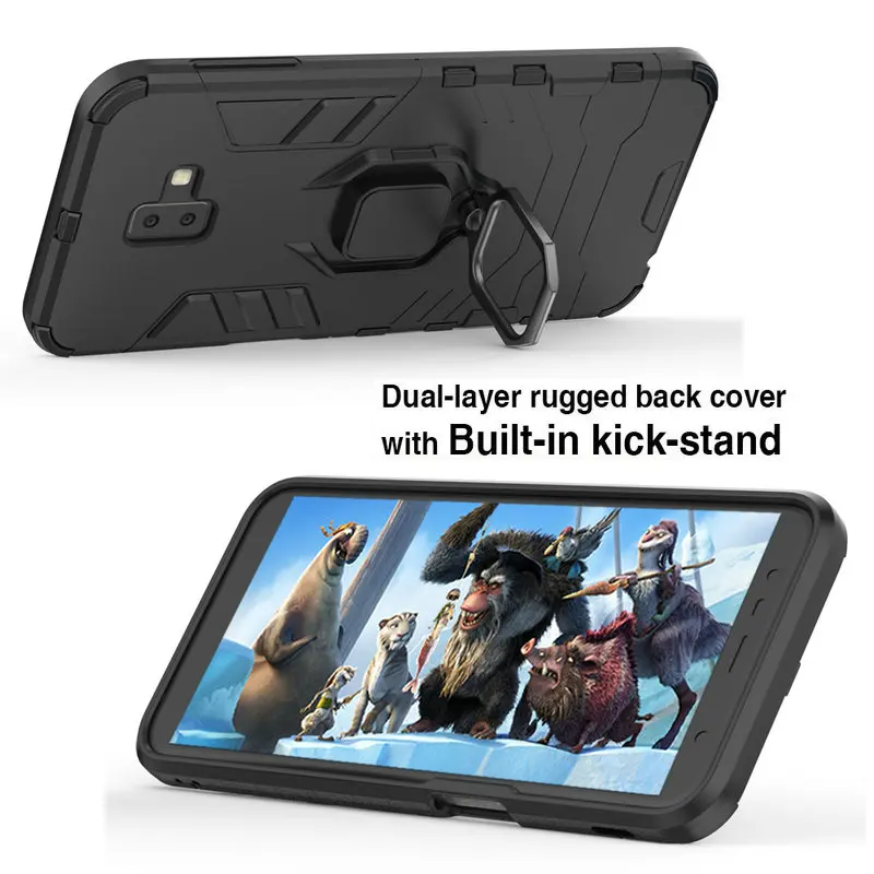 Чехол Robot Etui для Samsung Galaxy S10e чехол S10Plus S10 E J4 J6 Plus кольцевой держатель J4Plus J6Plus |