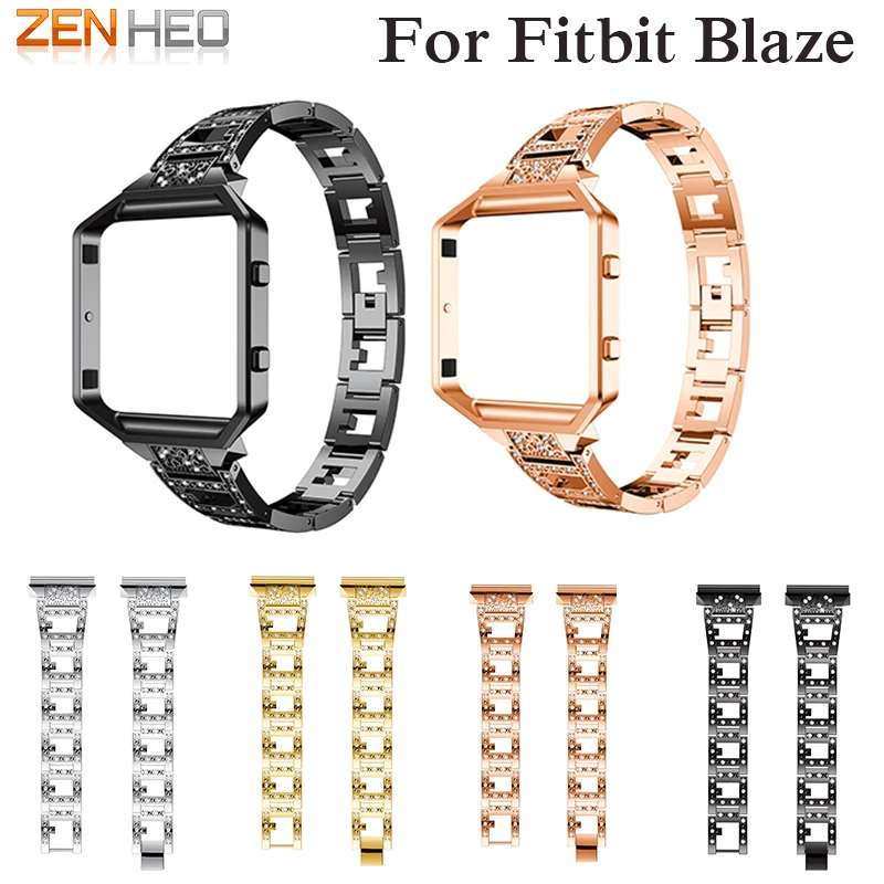 Сменный Чехол с рамкой из нержавеющей стали для fitbit blaze band браслет наручный