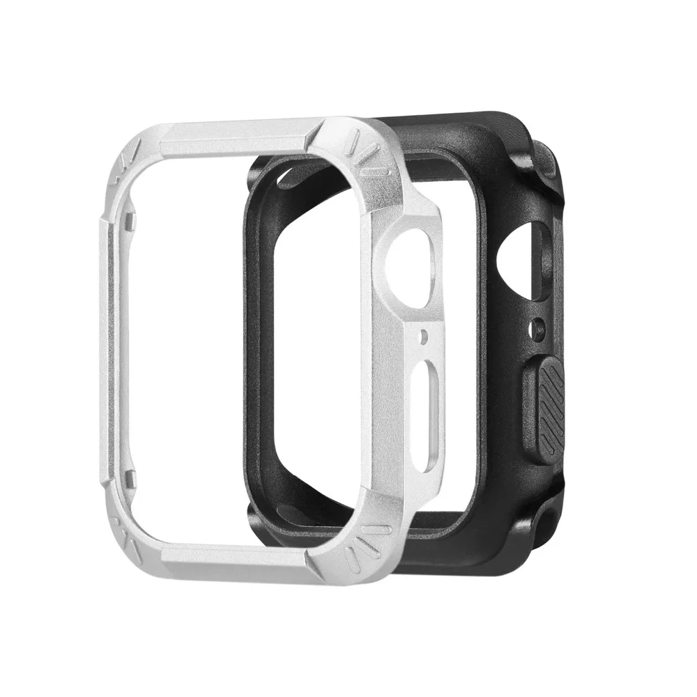 Odog черный ТПУ Пластиковый защитный чехол для часов Apple Watch 4 серии 44 мм 40 Iwatch Корпус