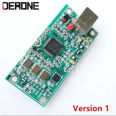 Version 1 XMOS U208 USB приемник для SPDIF ies 32bit384kHz DSD USB интерфейс для dac как weiliang ES9018 ES9028 ES9038pro - Цвет: Version 1