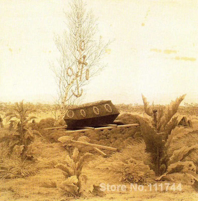 

impressionist art Coffin and Grave Caspar David Friedrich paintings High quality Hand painted