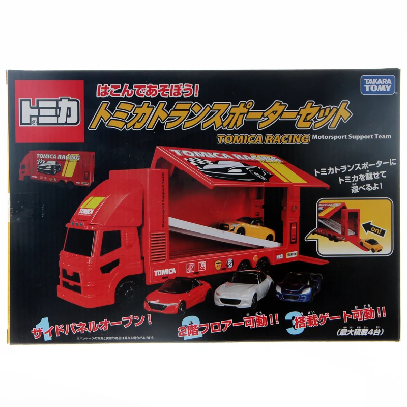 Takara Tomy Tomica большой гоночный транспортер модель комплект Honda Mazda Daihatsu литые