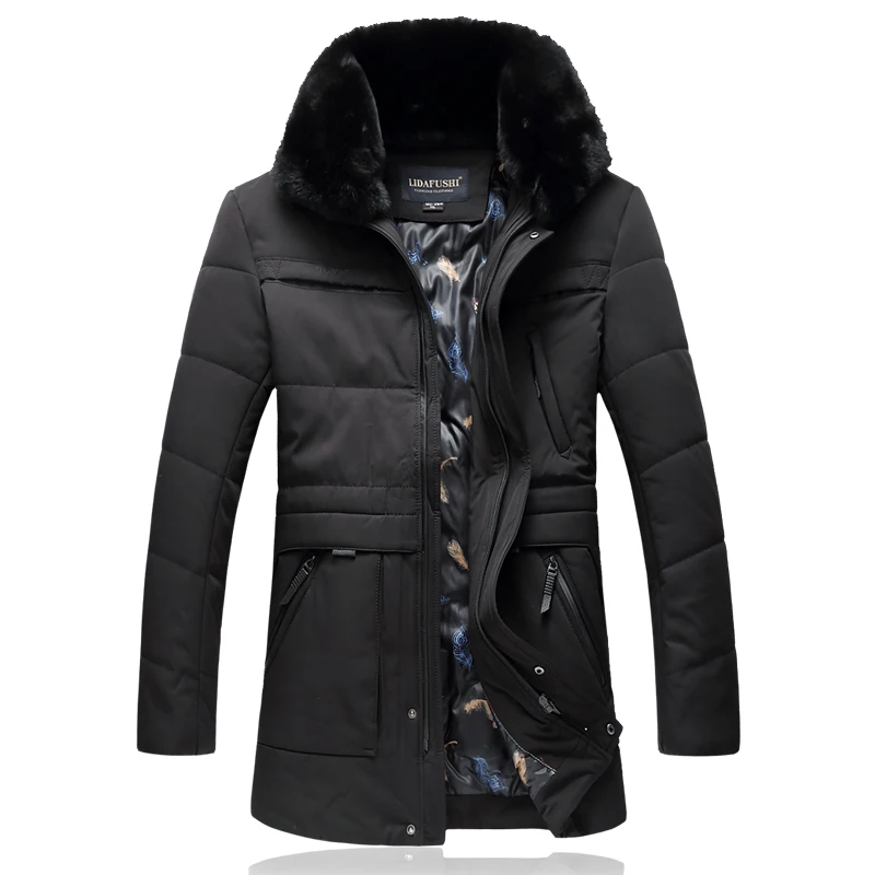LONMMY 6XL 7XL зимняя куртка мужская парка длинная Стильная утепленная куртка с капюшоном из искусственного меха пальто Мужская Повседневная Верхняя одежда Новинка