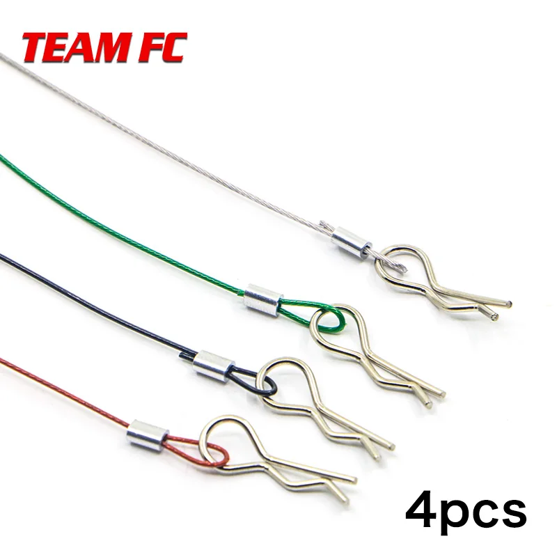 8pcs racing Clip R Pin 1/10 1/8 RC Steel wire Car shell rope Body Shell Buggy drift Monster truck Crawler HPI HSP S220