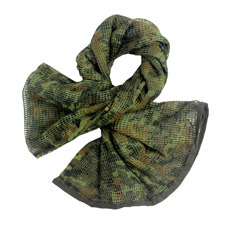 Germany Camo Refire gear, арабский военный тактический сетчатый шарф для мужчин, американские военные камуфляжные шарфы, маскирующая камуфляжная шаль, платок-накидка 190 см - Цвет: Germany Camo