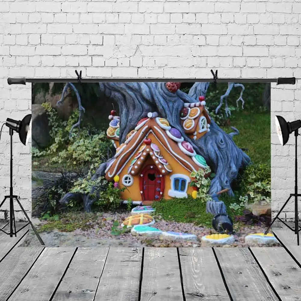 7x5ft мультфильм сцена фон волшебный домик и студия фотографии реквизит для