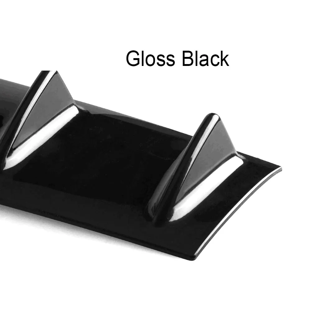 Автомобильный Стайлинг из углеродного волокна ABS глянец Черный задний бампер