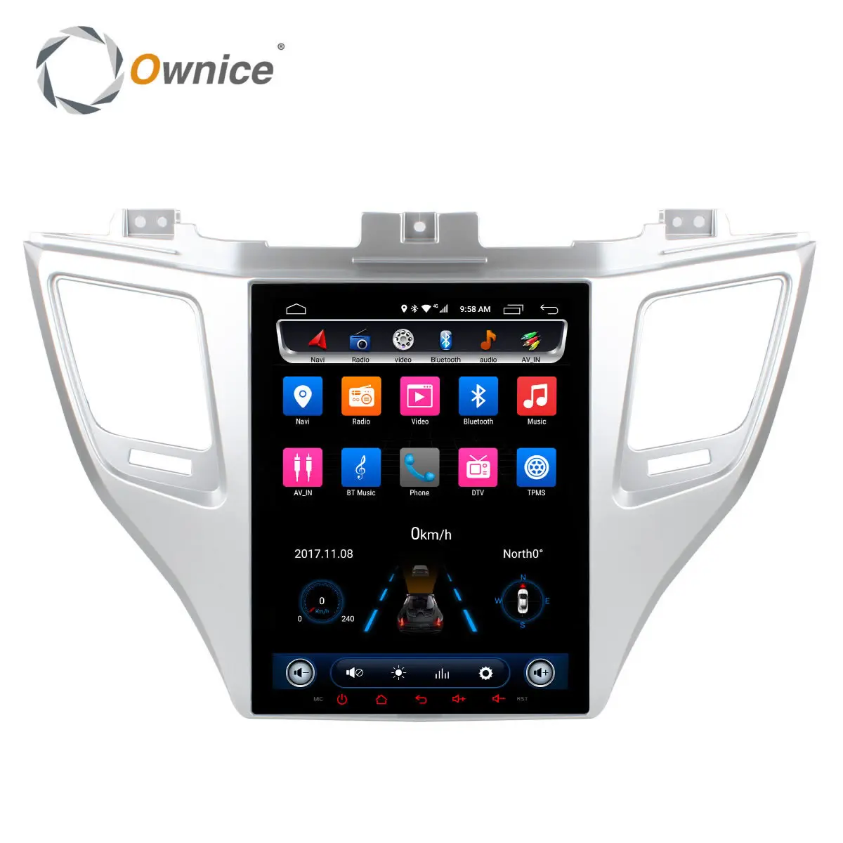 Ownice Android 6 0 два Дин DVD плеер для Hyundai TUCSON 2015 с 2 ГБ оперативной памяти 32 г rom GPS