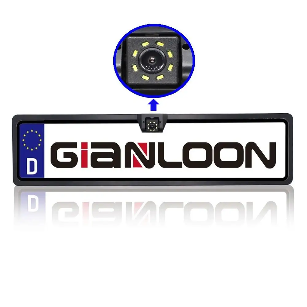 Gianloon 8 светодиодов ночного видения CCD HD Автомобильная камера заднего вида